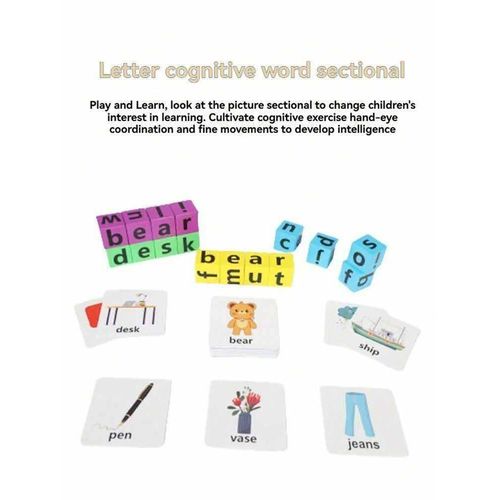 Generic 26PCS Alphabet Letter Spelling Word Game – Educational English Learning Matching Puzzle for Kids - image 5