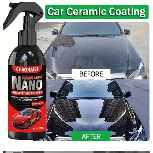 product_image_name-Nano-Car Crystal Coating Ceramic Spray Agent - Waterproof Liquid Polish - Give Protective Layer Car Exterior Super Brightening (120ml*1 )-3