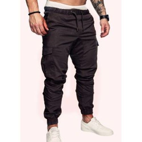 Shop Fashion Trendy Sport Sweatpants Combat Chinos Jogger - Black ...
