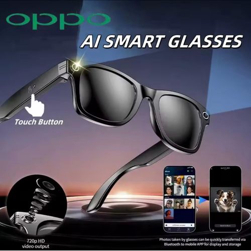 product_image_name-Oppo-AI Smart Glasses Ultra Clear Camera Shootingand Recording Touch Sport Sunglasses Bluetooth Call Video Music Player-5