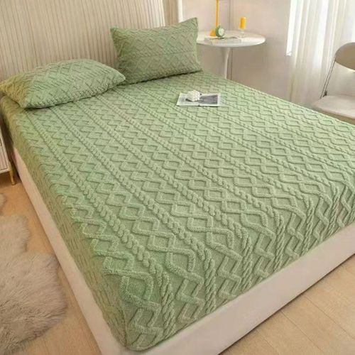 product_image_name-Generic-Soft breathable mattress cover/protector - Blue & white, Double, Queen and King Size-1