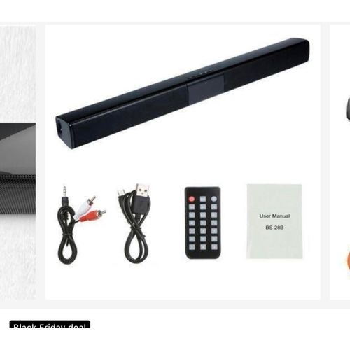 product_image_name-Generic- Smart Bluetooth Soundbar TV Speaker-Black -2