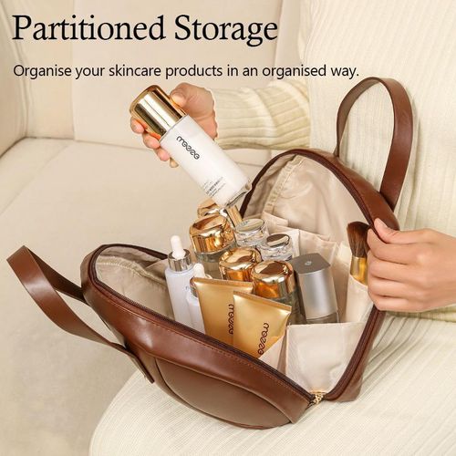 product_image_name-STY-Ladies Top-handle Bag brown Handbag PU Synthetic Leather Bag Waterproof Small Bag-5