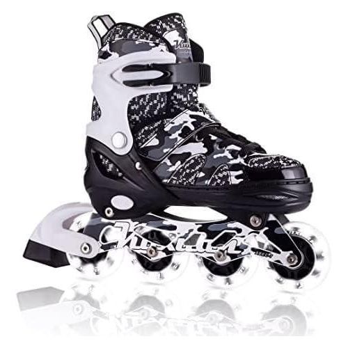 Generic Adjustable inline skates for children, skates with illuminated wheels (EU37-EU42) - image 7