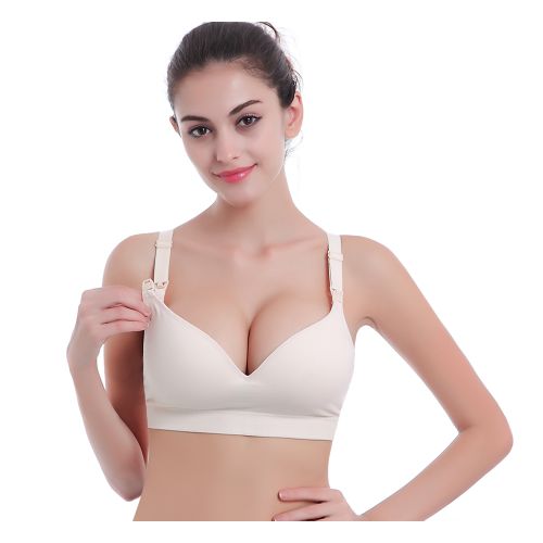 Wirefree Nursing Clothing Cotton Breastfeeding Bra for Pregnant