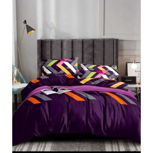 product_image_name-Cotton Bed Sheet-Cotton Bedsheet Super King Size _ 6 Piece _ Geometric Print-1