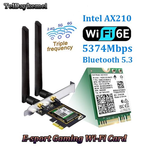 Intel WiFi 6E AX210 AX210NGW WiFi Card 802.11ax WiFi Bluetooth