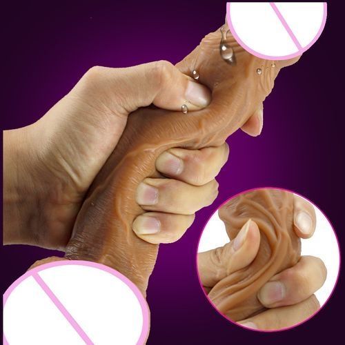 SEXTOYS Dildo - Realistic Massager - Brown - image 3