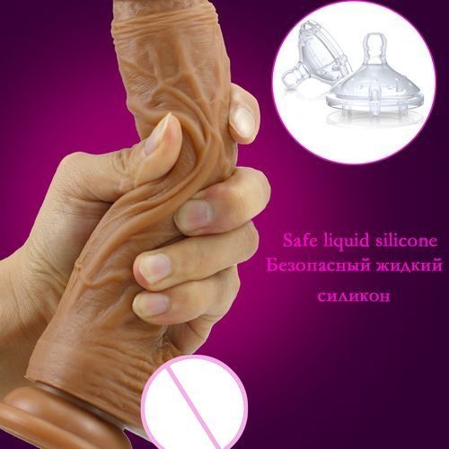 SEXTOYS Dildo - Realistic Massager - Brown - image 4