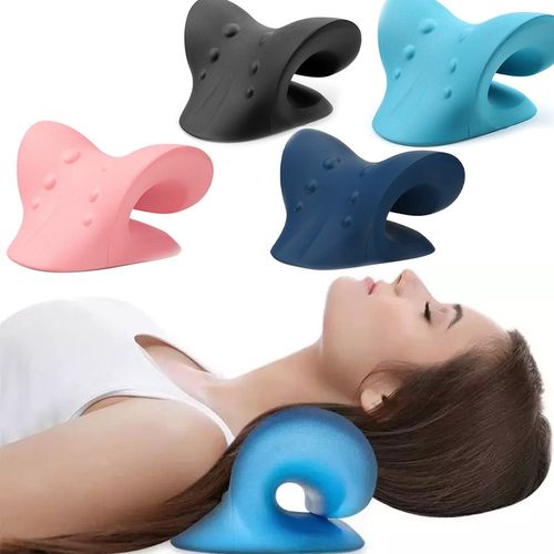 Neck Shoulder Stretcher Neck Pain Relaxer Cervical Traction Device Pillow  for Pain Relief Cervical Spine Alignment
