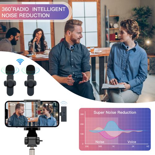 General BOMGE Camera Wireless Lapel 2 Lavalier Microphone - image 4