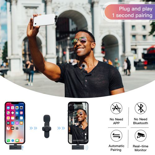 General BOMGE Camera Wireless Lapel 2 Lavalier Microphone - image 5