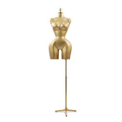 Generic Bbl Women Mannequin with Stand - Gold