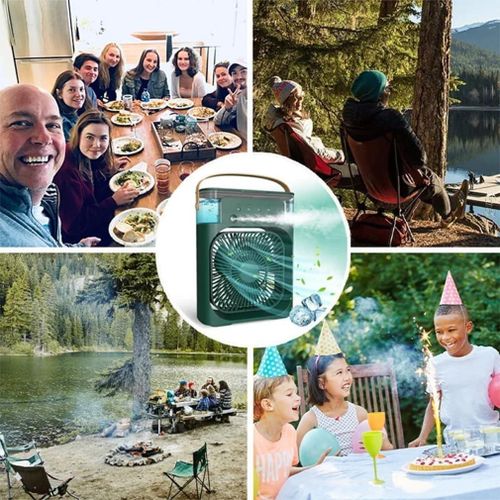 product_image_name-Generic-3-in-1 USB Portable Mini Air Cooler Fan - Blue-4