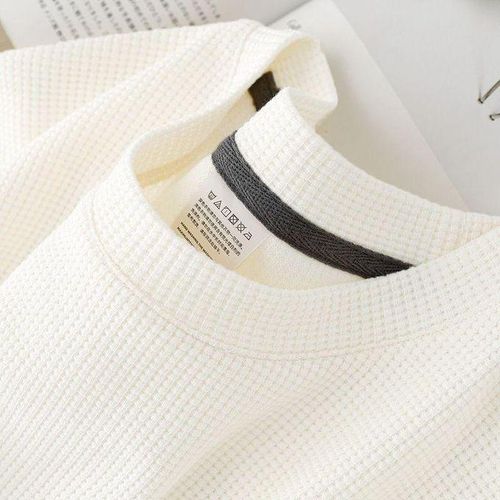 Clothing Waffle Roundneck Tshirt - White