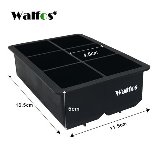 Whiskey Cocktail Big Ice Cube Tray 6 Holes Ice Cube Form Round Shaped Ice  Ball