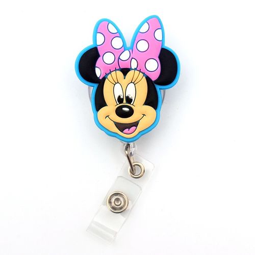 Shop Generic Disney Cute Blue Mouse Retractable Badge Reel For