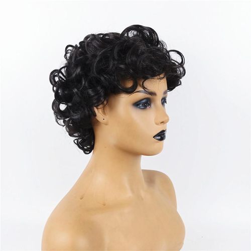 product_image_name-Genetic-Retro Style Short Curly Wig For Daily Wear-Black-3