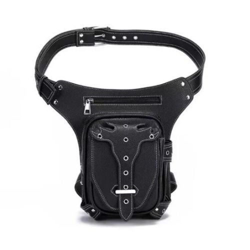 product_image_name-A & Shine-Tactical Lexcon Leather Premium leg Tigh Waist Bag - Multicolours -1
