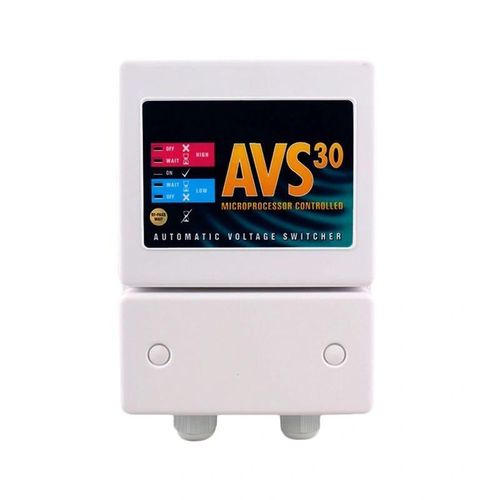 product_image_name-Space-AVS 30 Automatic Voltage Switcher(30Amps) - White/Black-1