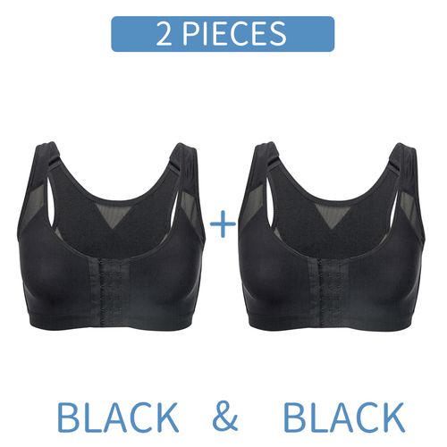 Women Front Closure Wire Free Back Full Support Posture Corrector