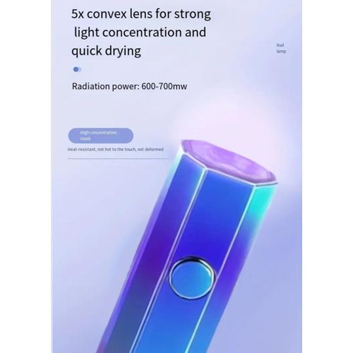 product_image_name-UV LAMP-Mini UV Handheld Nail Lamp Home & Salon Manicure Lamp USB Charging -2