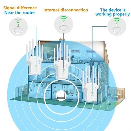 product_image_name-Generic-Internet Repeater, 2.4GHz WiFi Signal Booster, 300Mbps-5