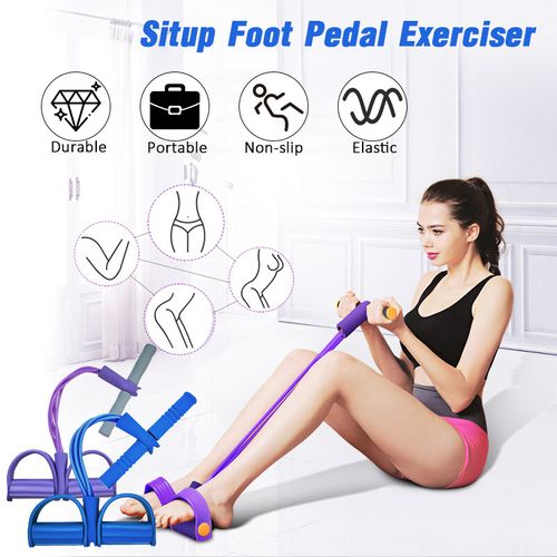 How To Use Mutifunctional Sit-Up Pull Rope Foot Pedal Exerciser