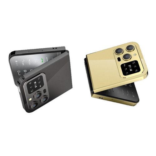 product_image_name-HOMII-H 9 FLIP,Yam phone,color :Gold-2