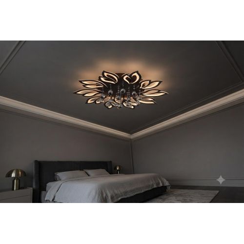 ESCLIGHTING Modern LED Ceiling Light with Remote Control - Brown - image 4