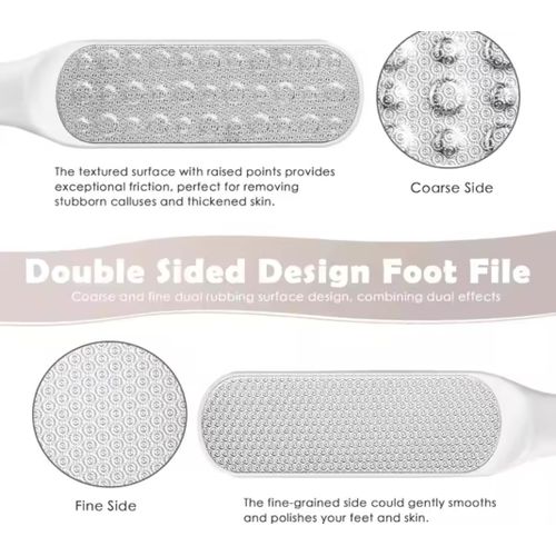 product_image_name-Generic-1pcs Double Side Foot File Heel Grater Hard  Stainless Steel Foot Pedicure Tools-6