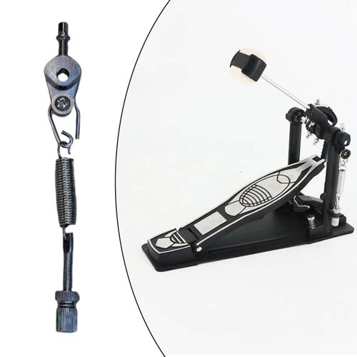 Generic Drum Pedal Spring Tension Assembly Replacement Kit - Silver & Black