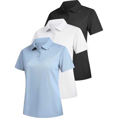 product_image_name-Generic-3 PCS Cotton Short Sleeve Polo Shirt - Multi Colors-1