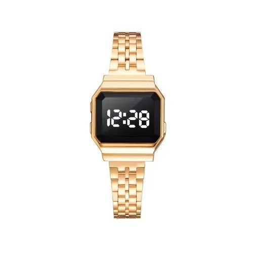 product_image_name-YOLAKO-2pcs Couple Digital Touch Screen Led Display Watch-Gold-4