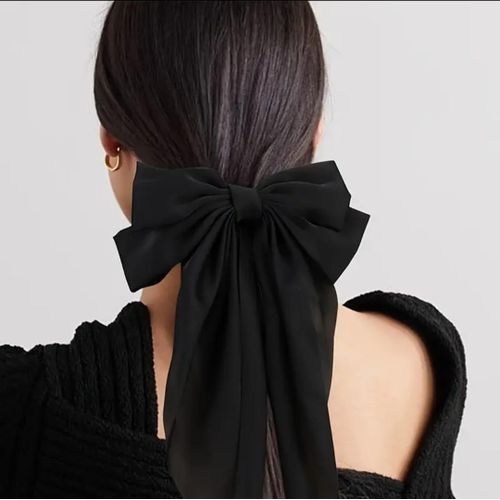 Generic 3pieces Satin Bow Hair Clip - Set (Red Black White) - image 3