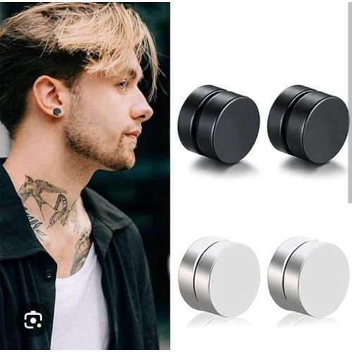 product_image_name-AD-2pcs Crystal Magnetic Ear Ring - Sliver/Gold-1