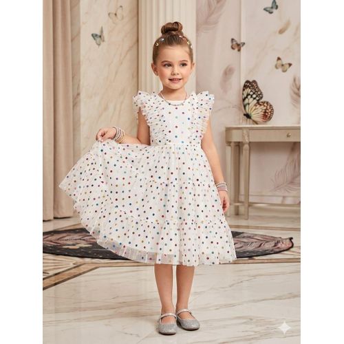 product_image_name-Fashion-Rainbow Confetti Polka Dot Tulle Dress,white-1