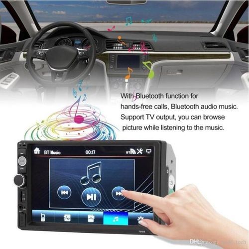 product_image_name-Generic-2 Din 7" HD Car Stereo Radio Player Bluetooth Touch Screen + Rear Camera Kit - Black-2