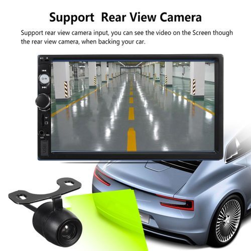 product_image_name-Generic-2 Din 7" HD Car Stereo Radio Player Bluetooth Touch Screen + Rear Camera Kit - Black-6