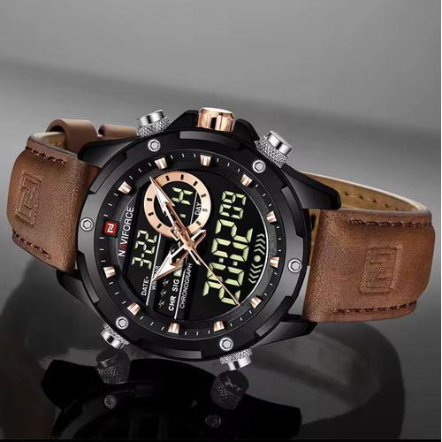 product_image_name-Naviforce-Men Luxury Chronograph Watch – Waterproof Quartz Digital Wrist Watch – Stylish Sports & Casual Timepiece-2