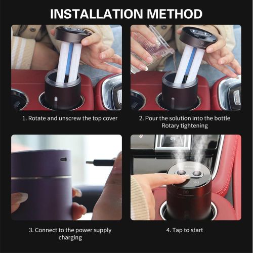 product_image_name-TodyJeyHo-Car Diffusers for Essential Oils, 450ml Small Humidifier, Mini USB Air Scent Small Humidifier LED 7 Color Changing,Dual Mist Ports, AI Smart Start,for Car Room Home Office Bedroom-7