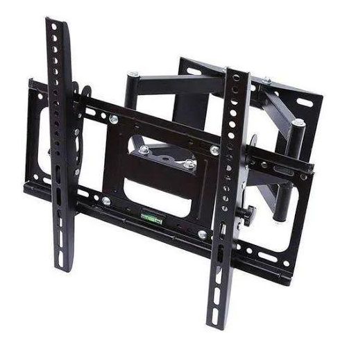 product_image_name-White Label-Universal 55" Adjustable TV Wall Bracket - Black-1