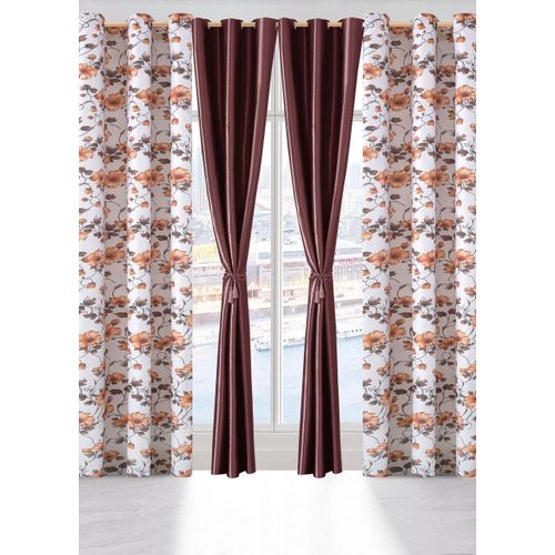 product_image_name-White Label-2-in-1 Double Sheer Floral Window Curtain with Blackout Inner Panel – 150 x 240 cm-1