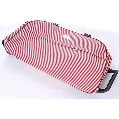 product_image_name-Fashion-20" Carry-On Duffel Bag - With Trolley and Wheels - Pink Stripe-8