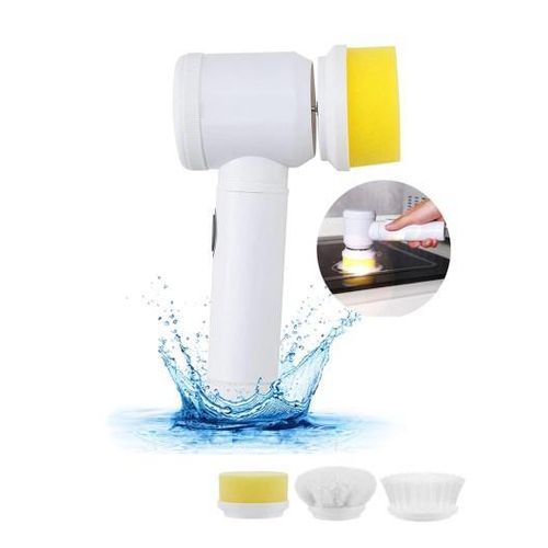 Generic 5-in-1 Battery Powered Electric Magic Brush - White