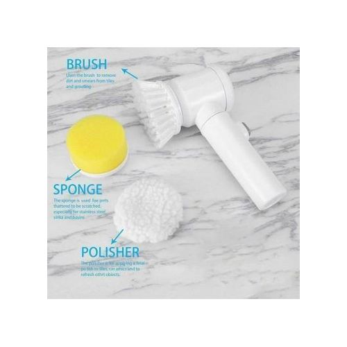 Generic 5-in-1 Battery Powered Electric Magic Brush - White - image 6