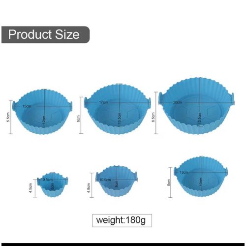 product_image_name-New-Silicon Air-fryer-liner 180g- multicolor -2