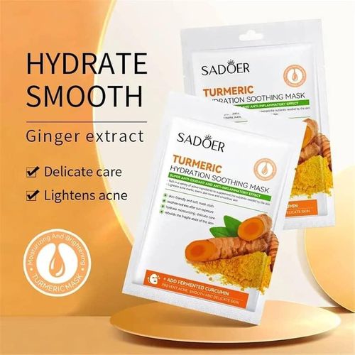 SADOER Turmeric Hydration Soothing Facial Mask (25g)