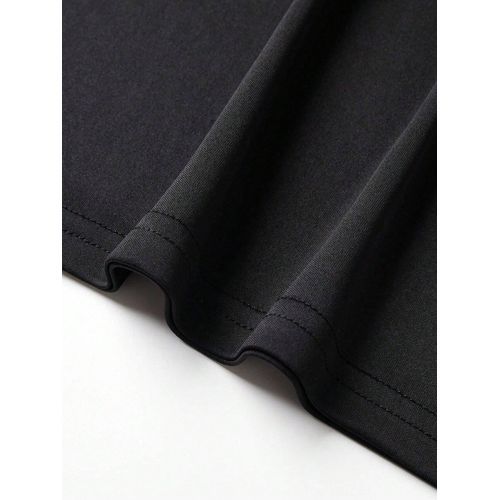 product_image_name-Dou-color-Men's T-shirt Business Polos Short Sleeve - black - XL-4