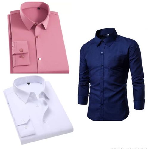 product_image_name-White Label-Long Sleeve Shirts - 3 Pieces Multicolour-1